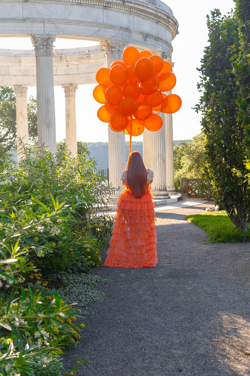 Orange Birthday Dress