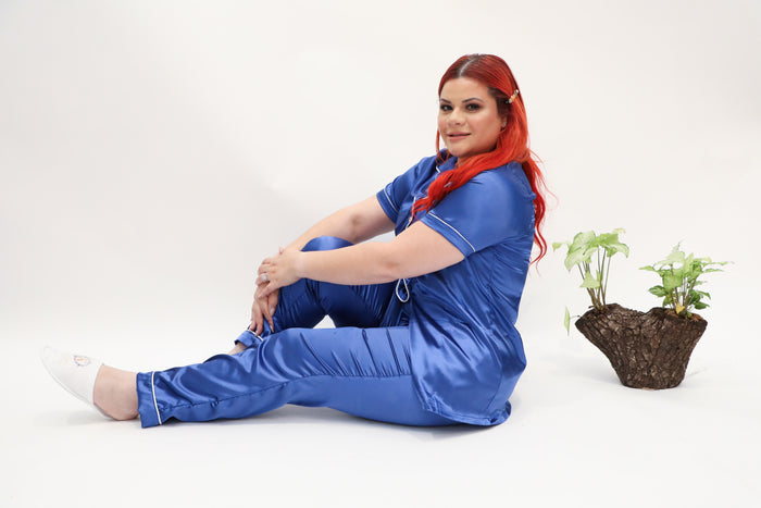 Lalish PJ royal blue 2 pcs