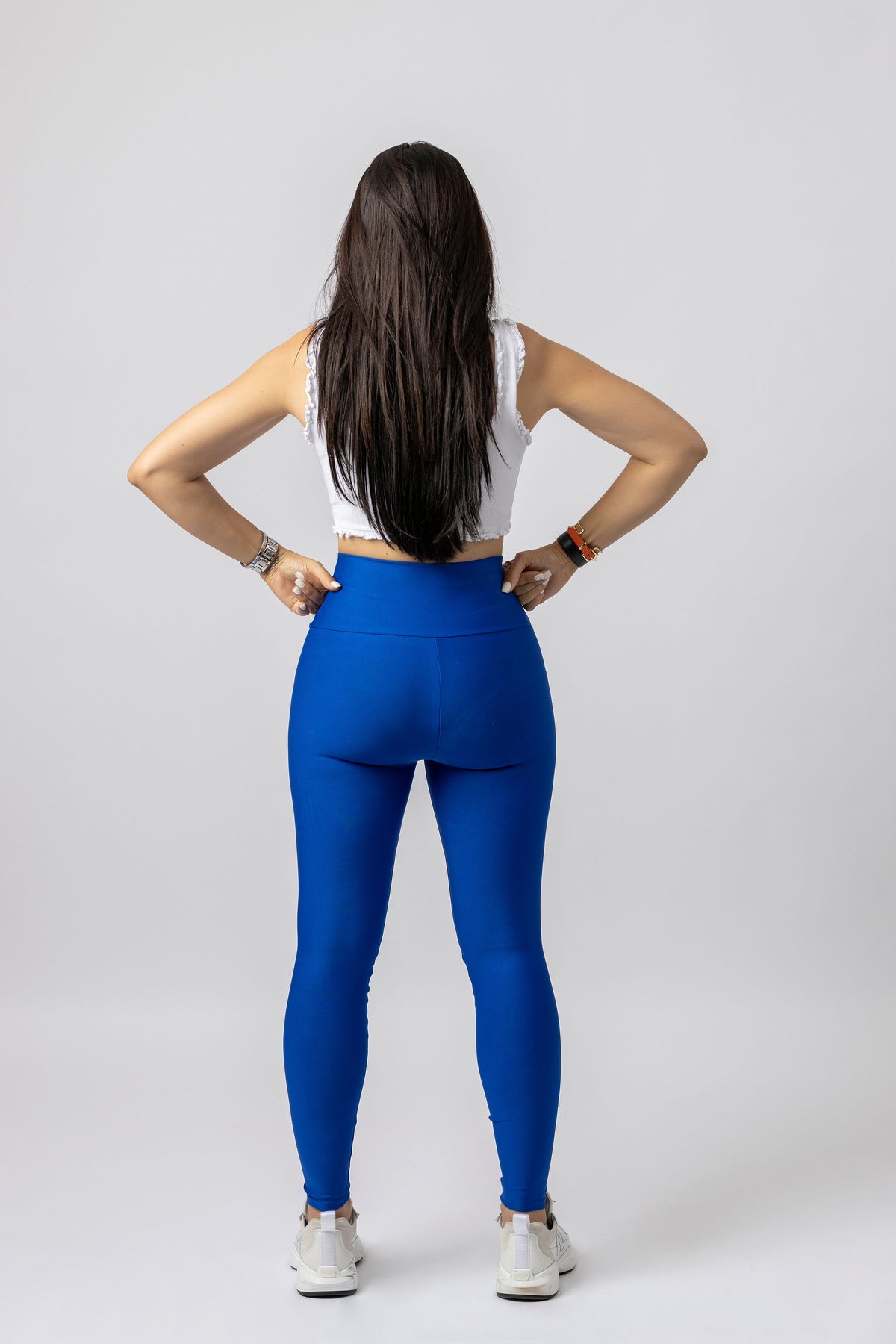 High-Waisted Karlyshh Leggings Royal Blue Royal blue no zipper