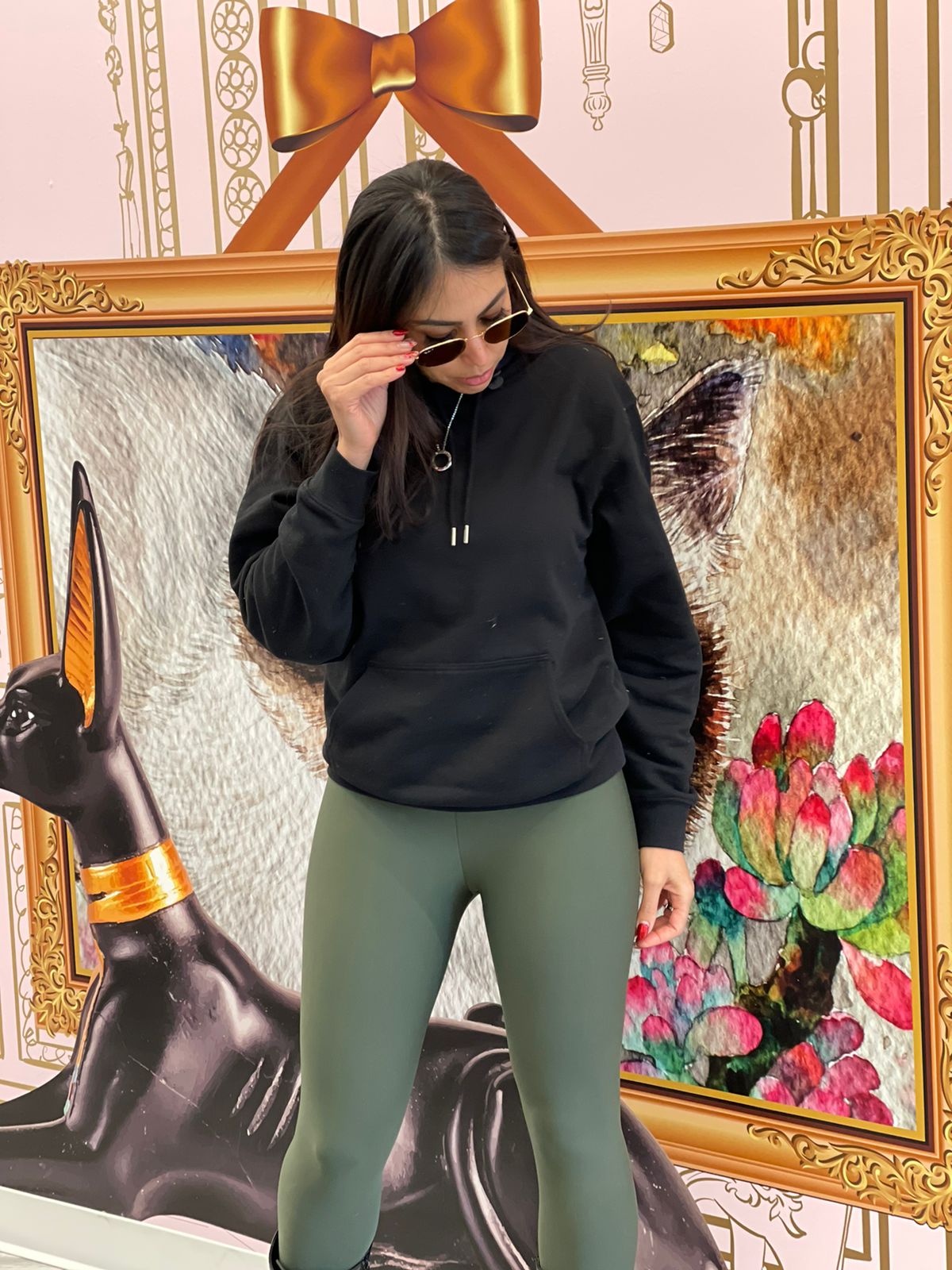 High-Waisted Karlyshh Leggings Olive