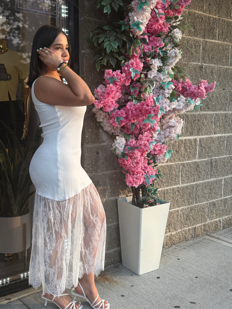 Gleny White Dress