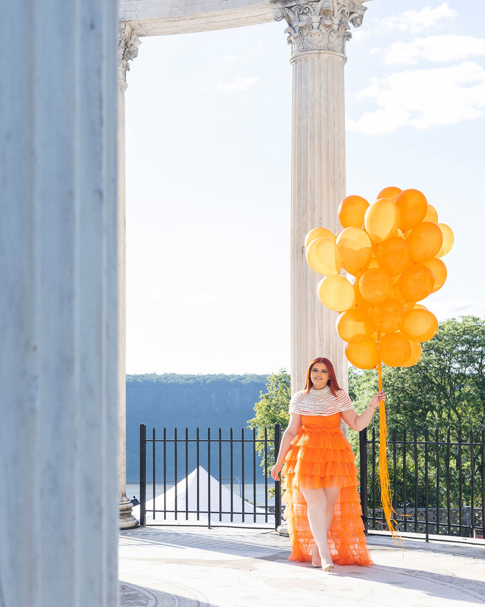 Orange Birthday Dress