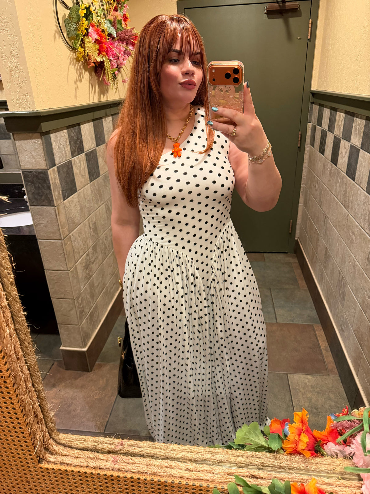Monaco Polka Maxi Dress