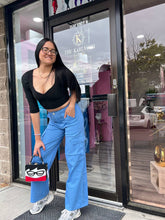 Load image into Gallery viewer, Fashion Blue Cargo Pants