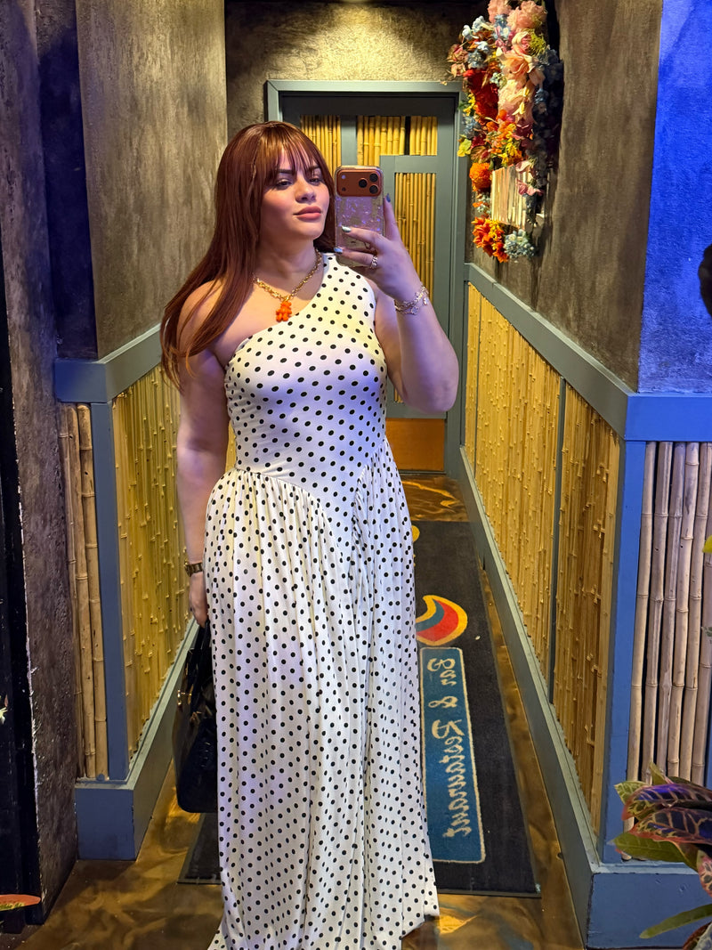 Monaco Polka Maxi Dress
