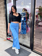 Load image into Gallery viewer, Fashion Blue Cargo Pants