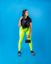 Load image into Gallery viewer, High-Waisted Karlyshh Leggings Neon