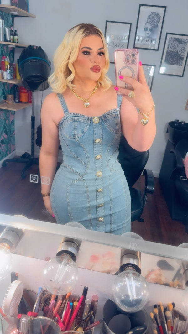 My Birthday Denin Glam Dress