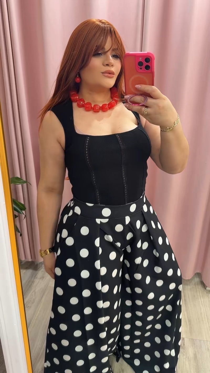 Polka Dots Palazzo Pants