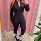 Karlyshh Jumpsuit Mangas Largas Negro Matte