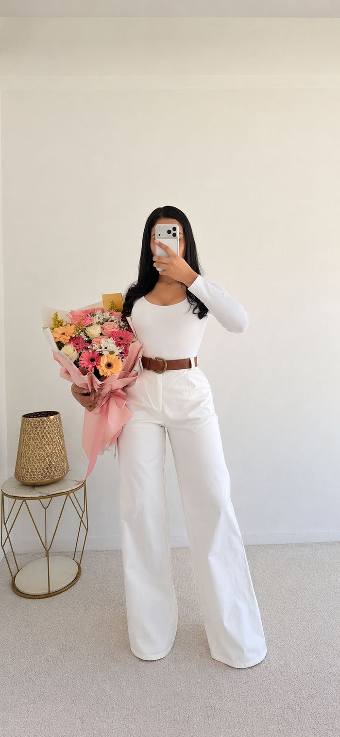 Pantalón Lino Blanco