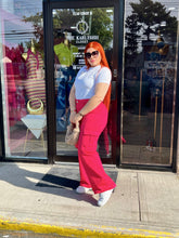 Load image into Gallery viewer, Fashion Magenta Cargo Pants