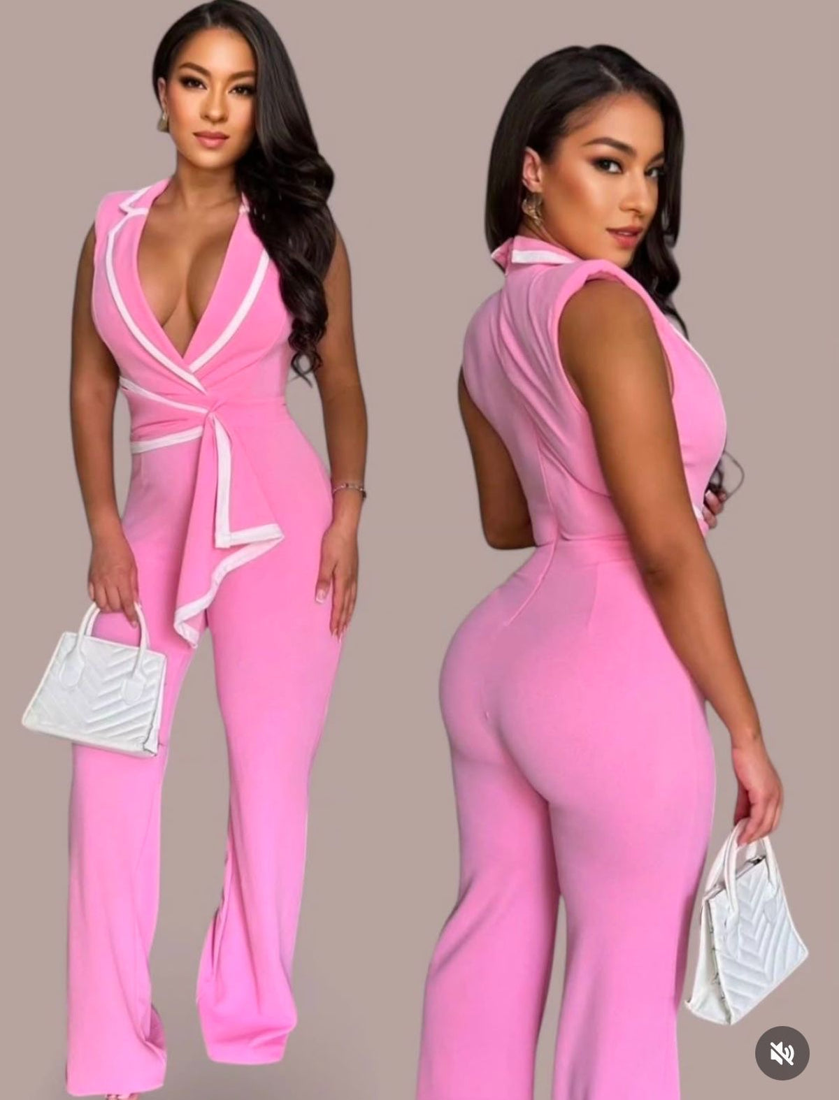 Carla Pink Jumpsuit
