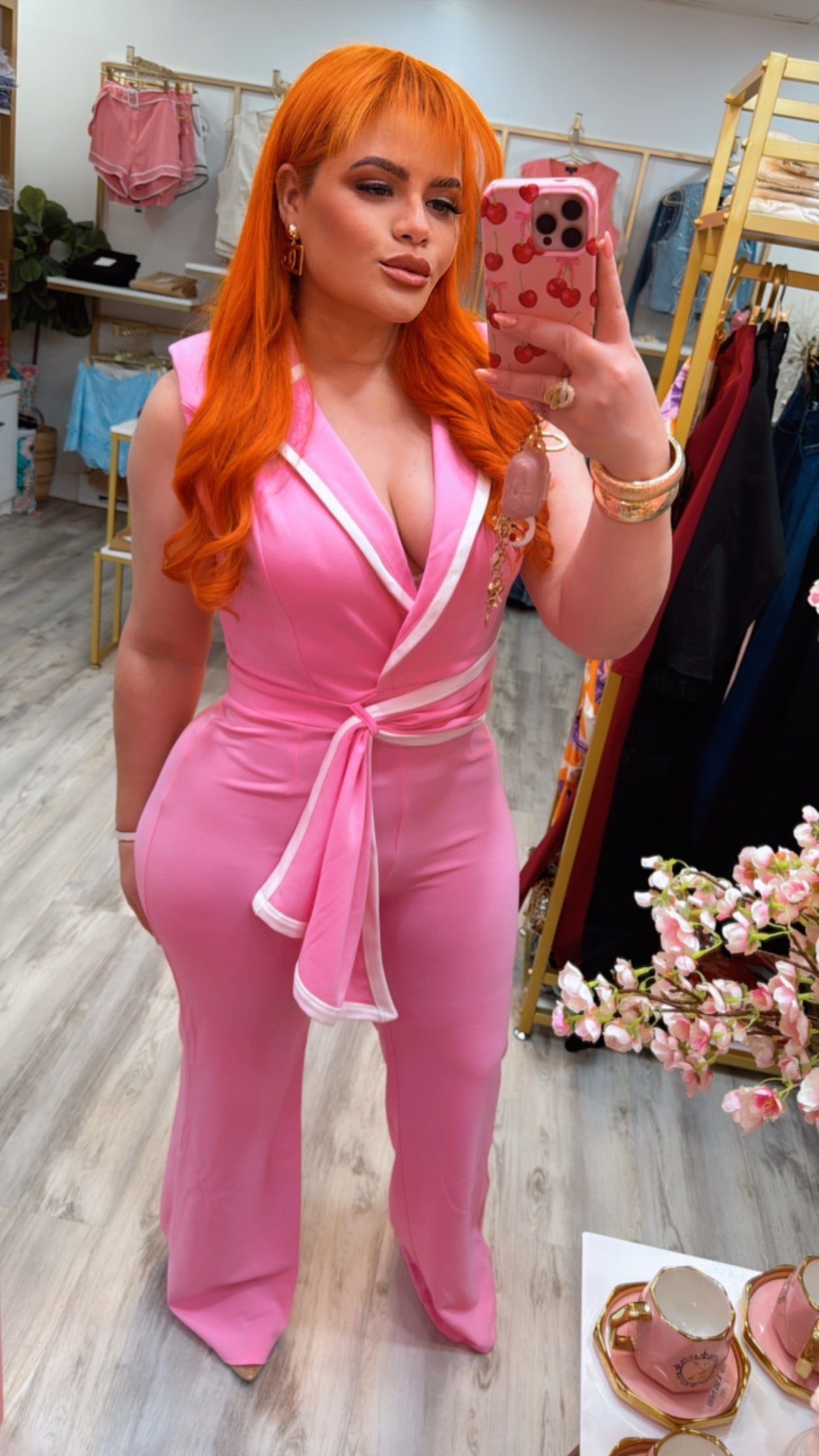 Carla Pink Jumpsuit