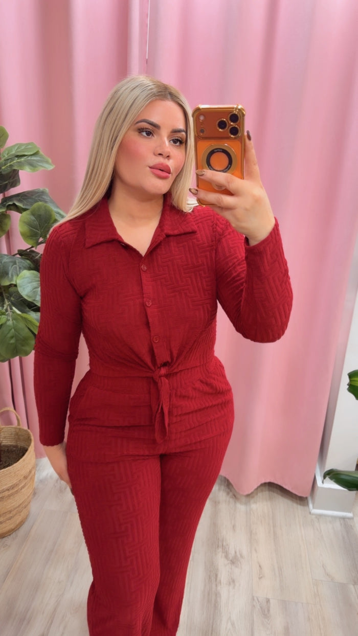 Burgundy Set Viajero