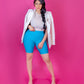 High-Waisted Karlyshh Biker shorts Blue