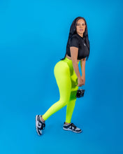 Load image into Gallery viewer, High-Waisted Karlyshh Leggings Neon