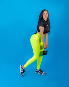 High-Waisted Karlyshh Leggings Neon