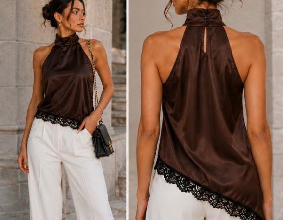 Blouse Asimetric Brown