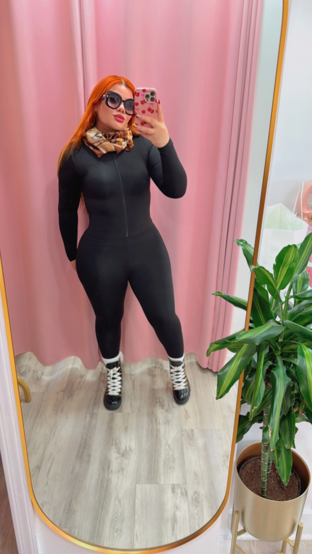 Karlyshh Jumpsuit Mangas Largas Negro Matte