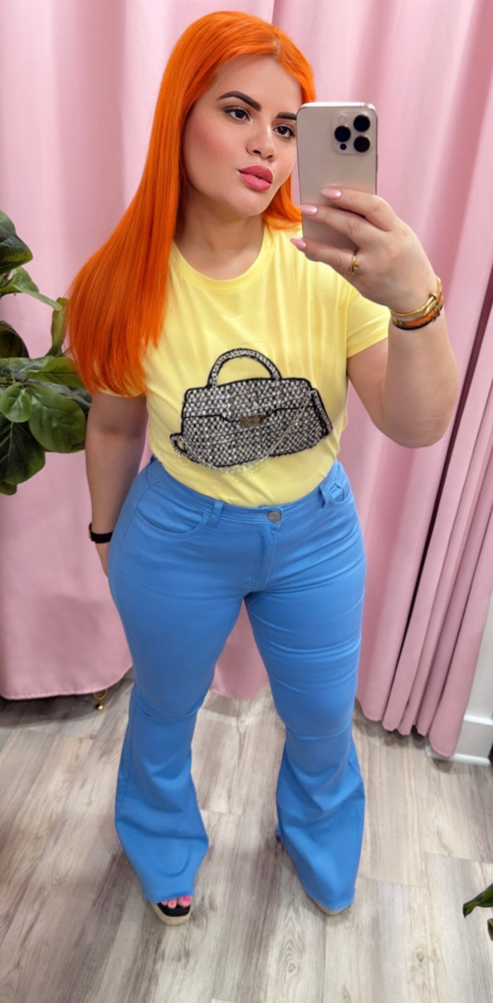 Girl High Rise Flare Jeans