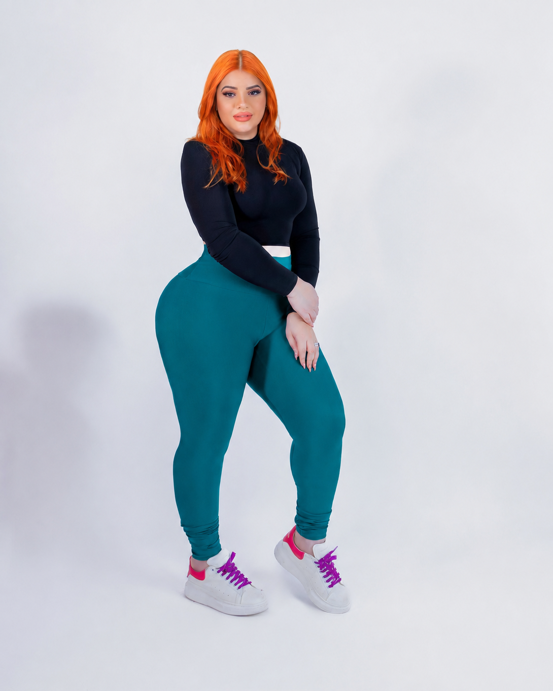 High-Waisted Karlyshh Leggings Jade
