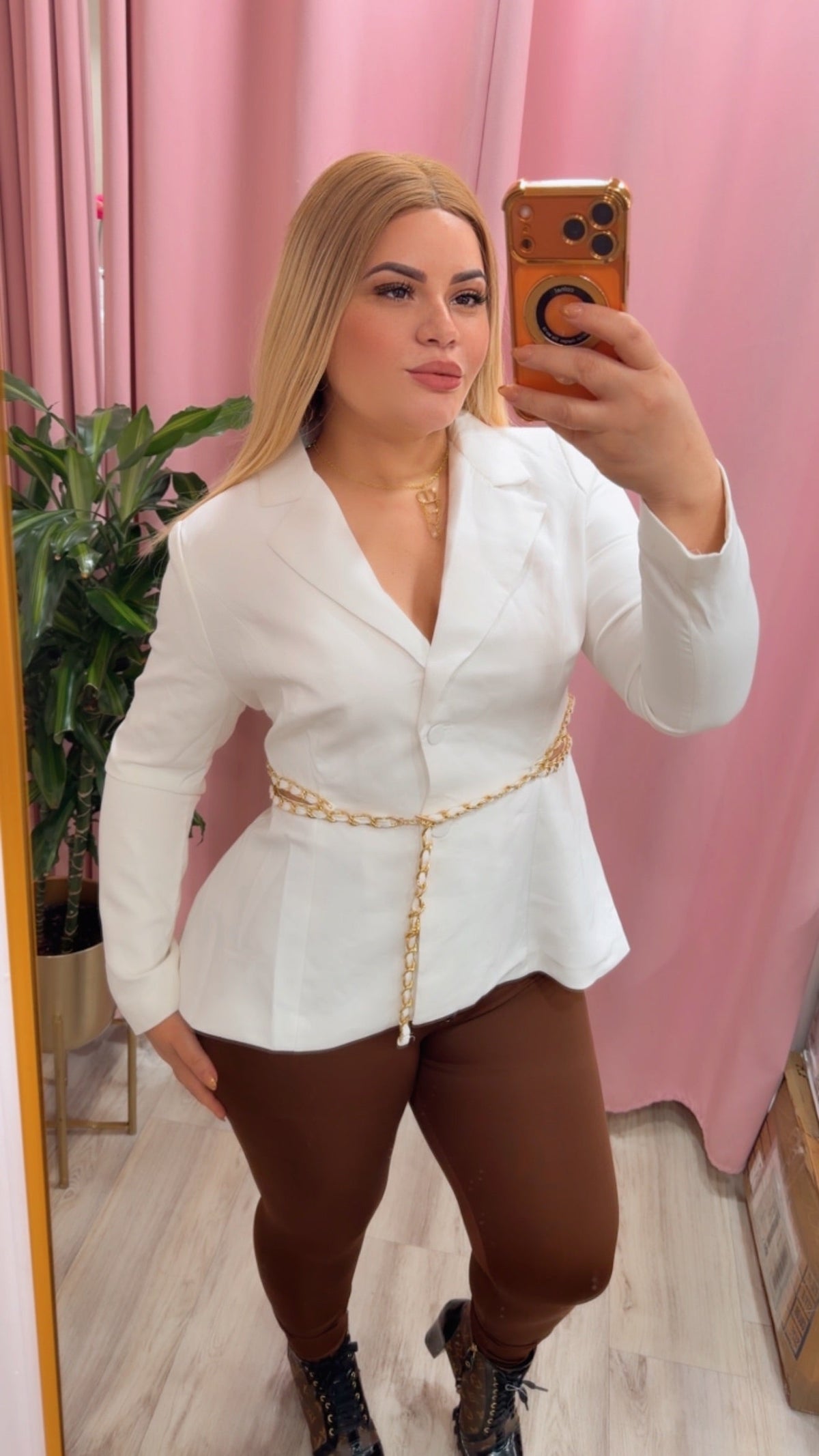 High-Waisted Karlyshh Leggings Chocolate no zipper