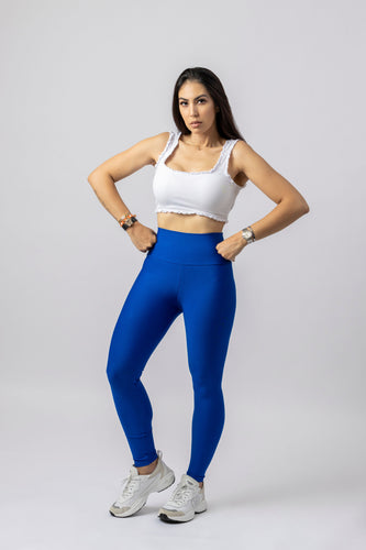 High-Waisted Karlyshh Leggings Royal Blue Royal blue no zipper