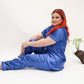 Lalish PJ royal blue 2 pcs