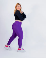 Load image into Gallery viewer, High-Waisted Karlyshh Leggings Purple