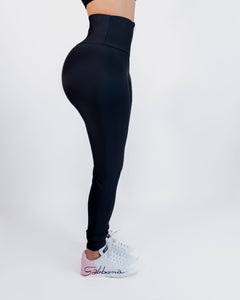 High-Waisted Karlyshh Leggings Black Matte Zipper