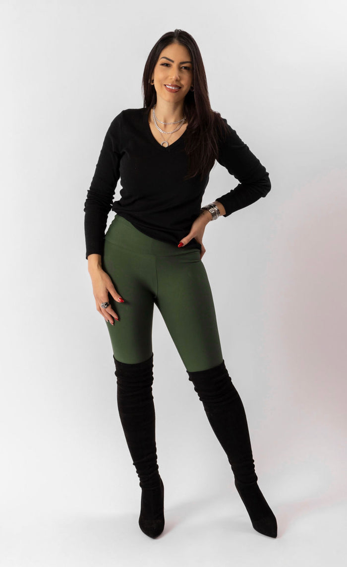 High-Waisted Karlyshh Leggings Olive