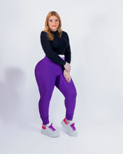 Load image into Gallery viewer, High-Waisted Karlyshh Leggings Purple